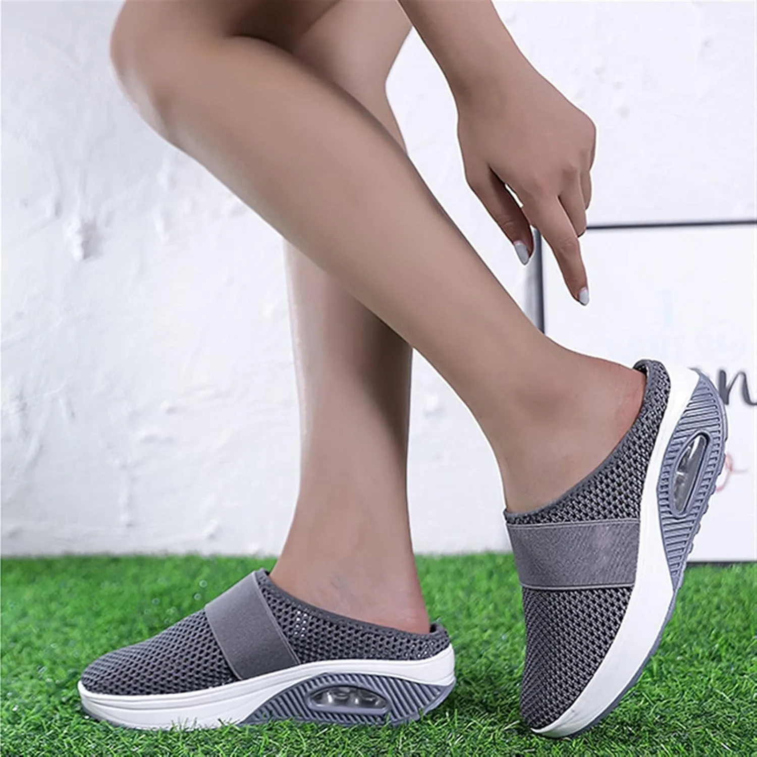 2022 Air Cushion Slip-On Walking Shoes Orthopedic Diabetic Walking Shoes, Air Cushion Shoes for Women, Mesh Orthopedic Diabetic Walking Shoes