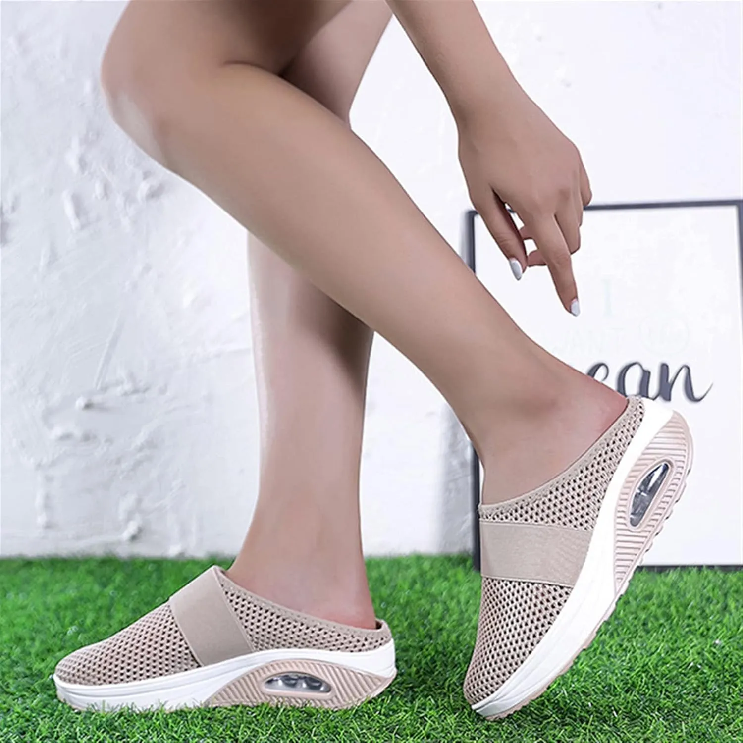 2022 Air Cushion Slip-On Walking Shoes Orthopedic Diabetic Walking Shoes, Air Cushion Shoes for Women, Mesh Orthopedic Diabetic Walking Shoes