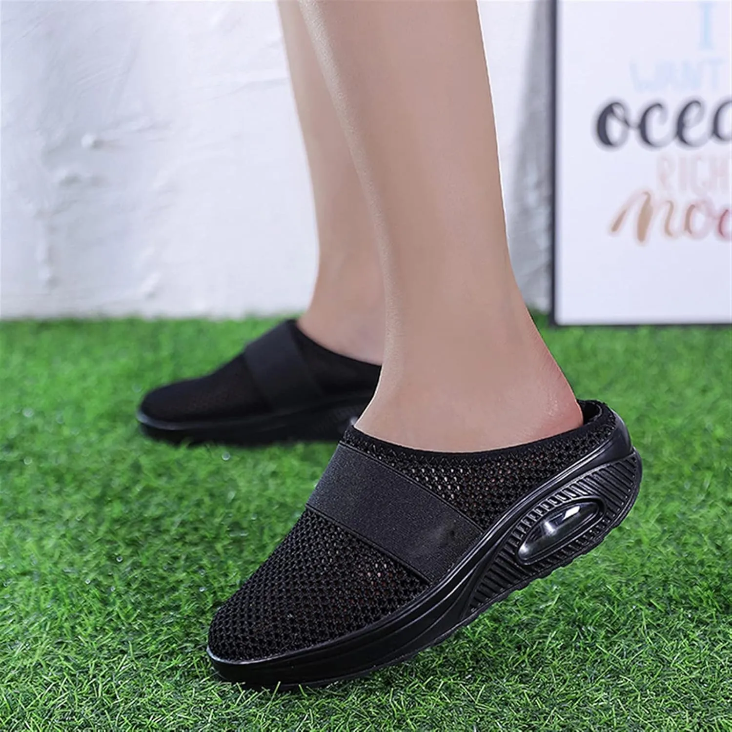2022 Air Cushion Slip-On Walking Shoes Orthopedic Diabetic Walking Shoes, Air Cushion Shoes for Women, Mesh Orthopedic Diabetic Walking Shoes