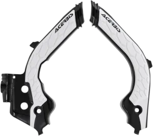 ACERBIS X-Grip Frame Guards - Black/White 2733451007