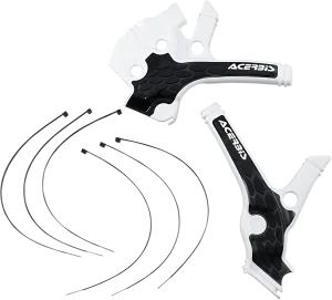ACERBIS X-Grip Frame Guards - Black/White 2736381007
