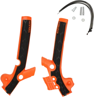 ACERBIS X-Grip Frame Guards - Orange/Black N/F 09-12 SX 85 2449525225