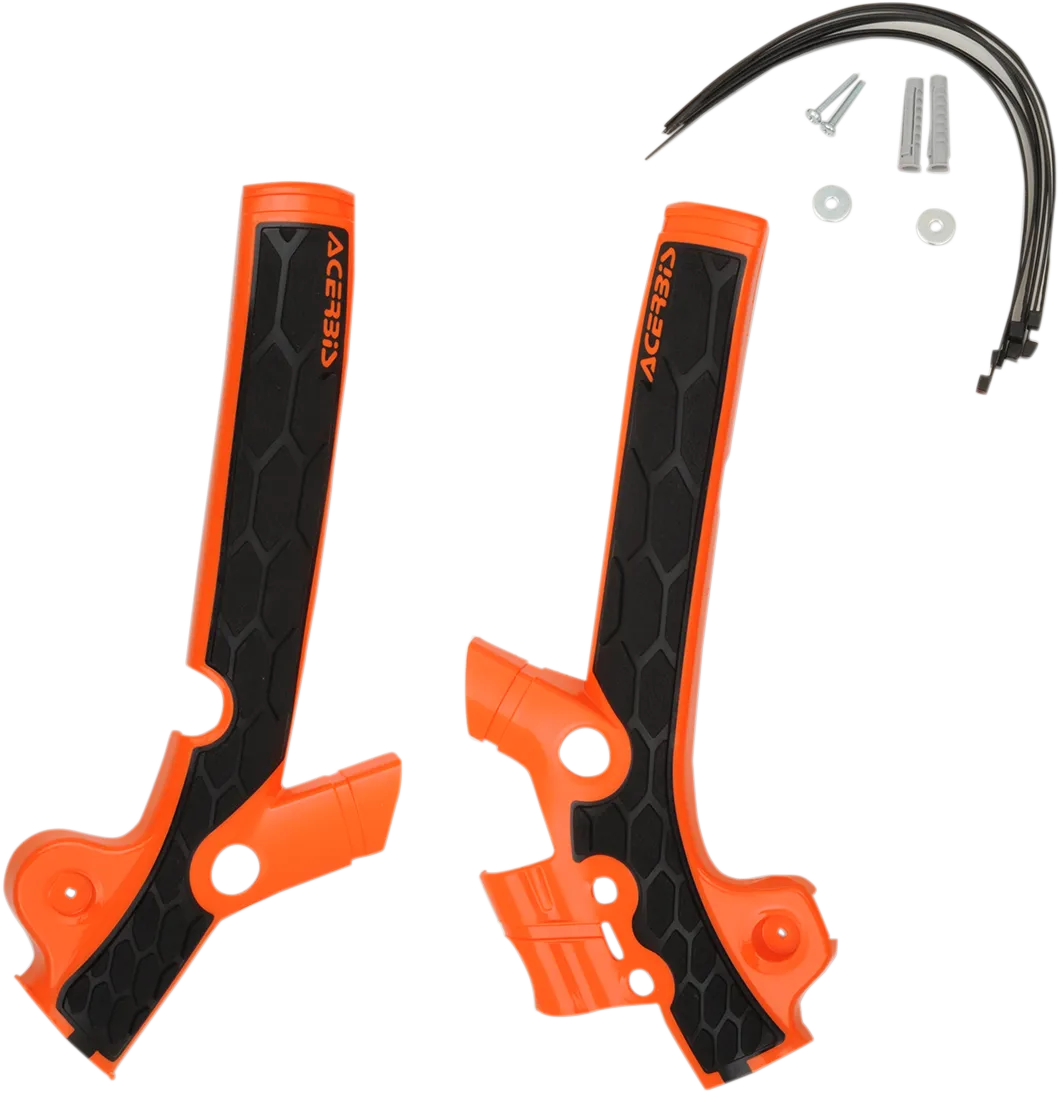ACERBIS X-Grip Frame Guards - Orange/Black N/F 09-12 SX 85 2449525225