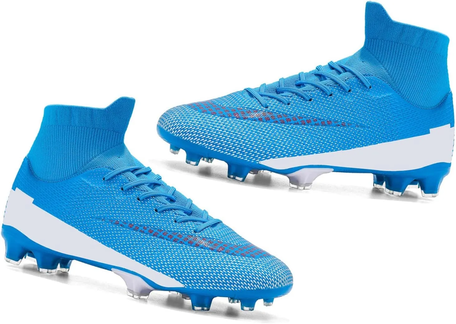 Alomejor Soccer Cleats Shoes High Elasticity Cleats Men Soccer Shoes Anti Skid Football Sneakers for Outdoor and Indoor Training