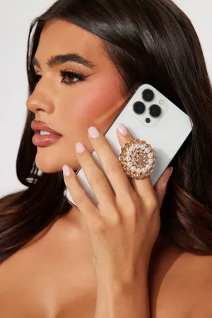 Beautiful Flower Phone Grip - Gold