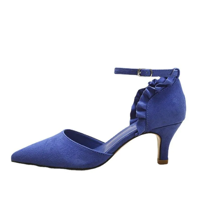 Boss Lady Designed  High Heel Shoe - Blue