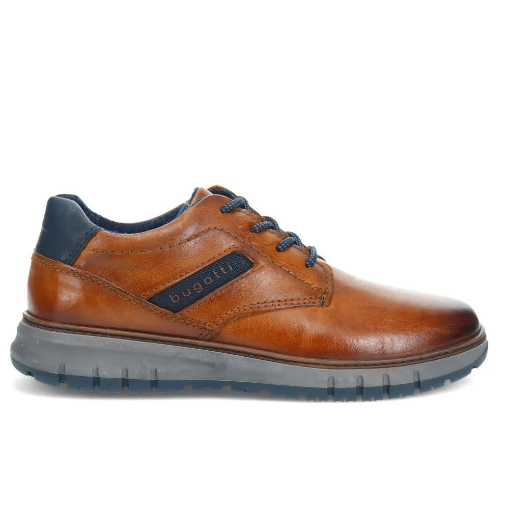 Casual Leather Lace-Up Shoes - BUG40522 / 326 008