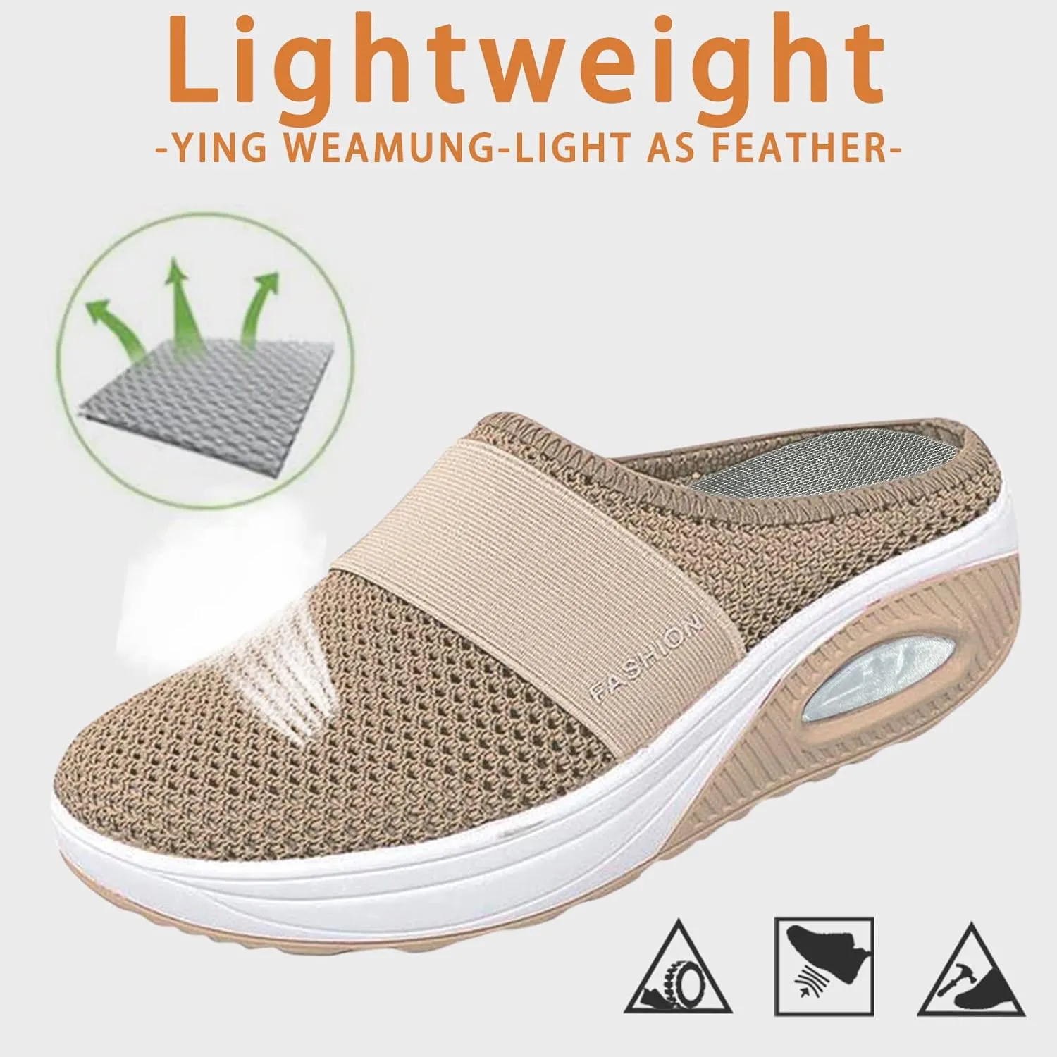Cathalem Wedge Sandals for Women, Womens Air Cushion Walking Shoes Orthopedic Diabetic Walking Shoes Lace Up Breathable Shoes