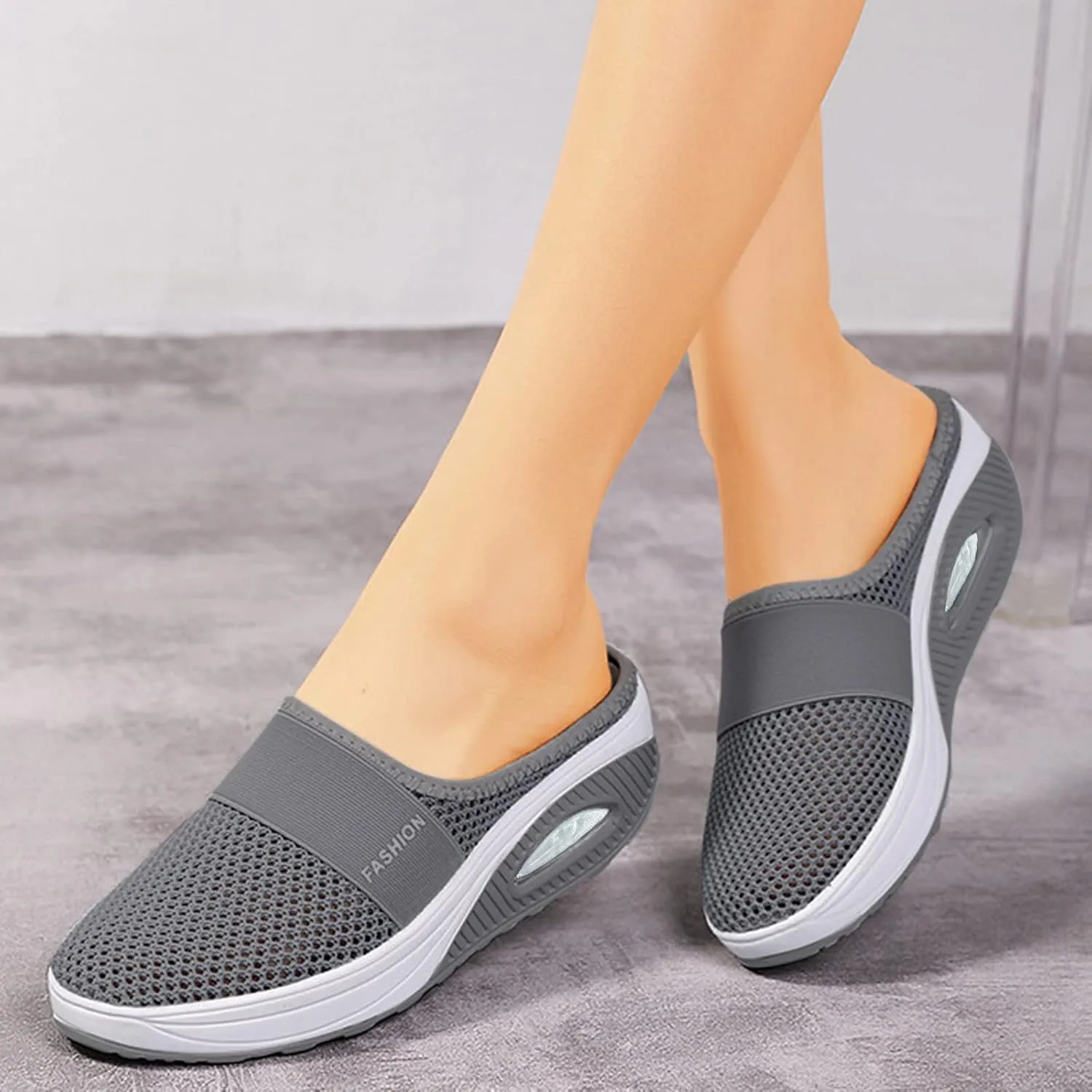 Cathalem Wedge Sandals for Women, Womens Air Cushion Walking Shoes Orthopedic Diabetic Walking Shoes Lace Up Breathable Shoes