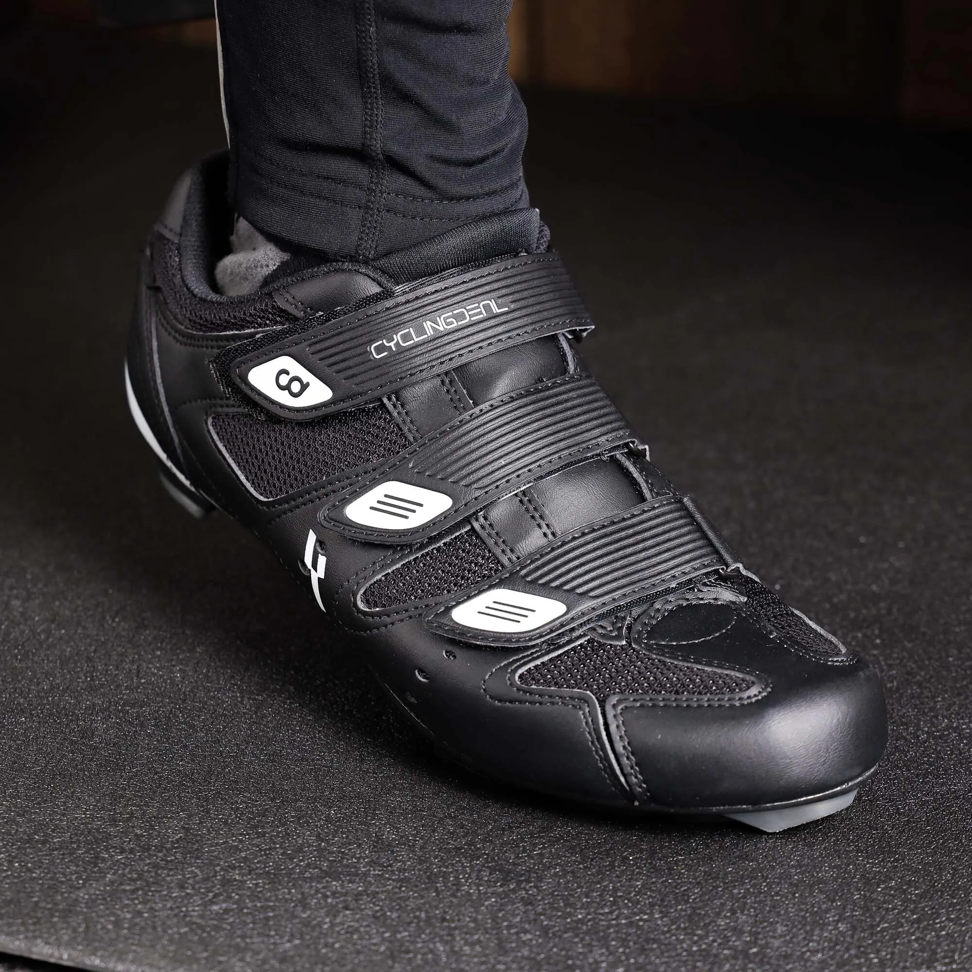 CyclingDeal Bicycle Road Bike Universal Cleat Mount Men's Cycling Shoes with 9-Degree Floating Look ARC Delta Compatible Cleats Compatible with Peloton Indoor Bikes Pedals