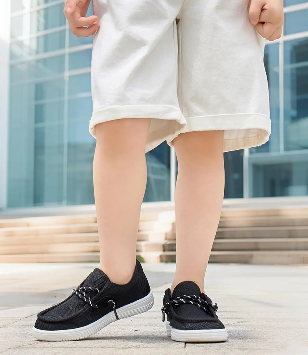 DADAWEN Boys Girls Slip-On Casual Boat Shoes School Dress Shoes Comfortable Lightweight Lace Up Loafers (Toddler/Little Kid/Big Kid)