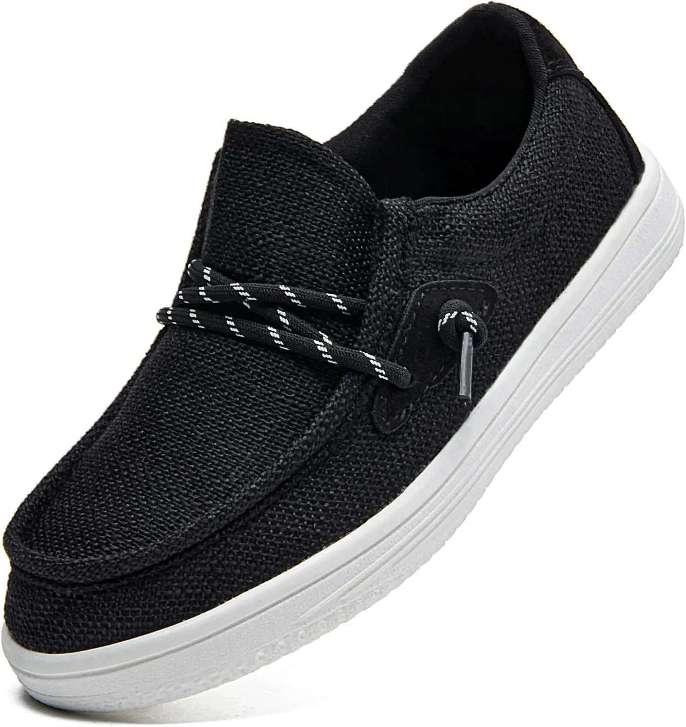 DADAWEN Boys Girls Slip-On Casual Boat Shoes School Dress Shoes Comfortable Lightweight Lace Up Loafers (Toddler/Little Kid/Big Kid)