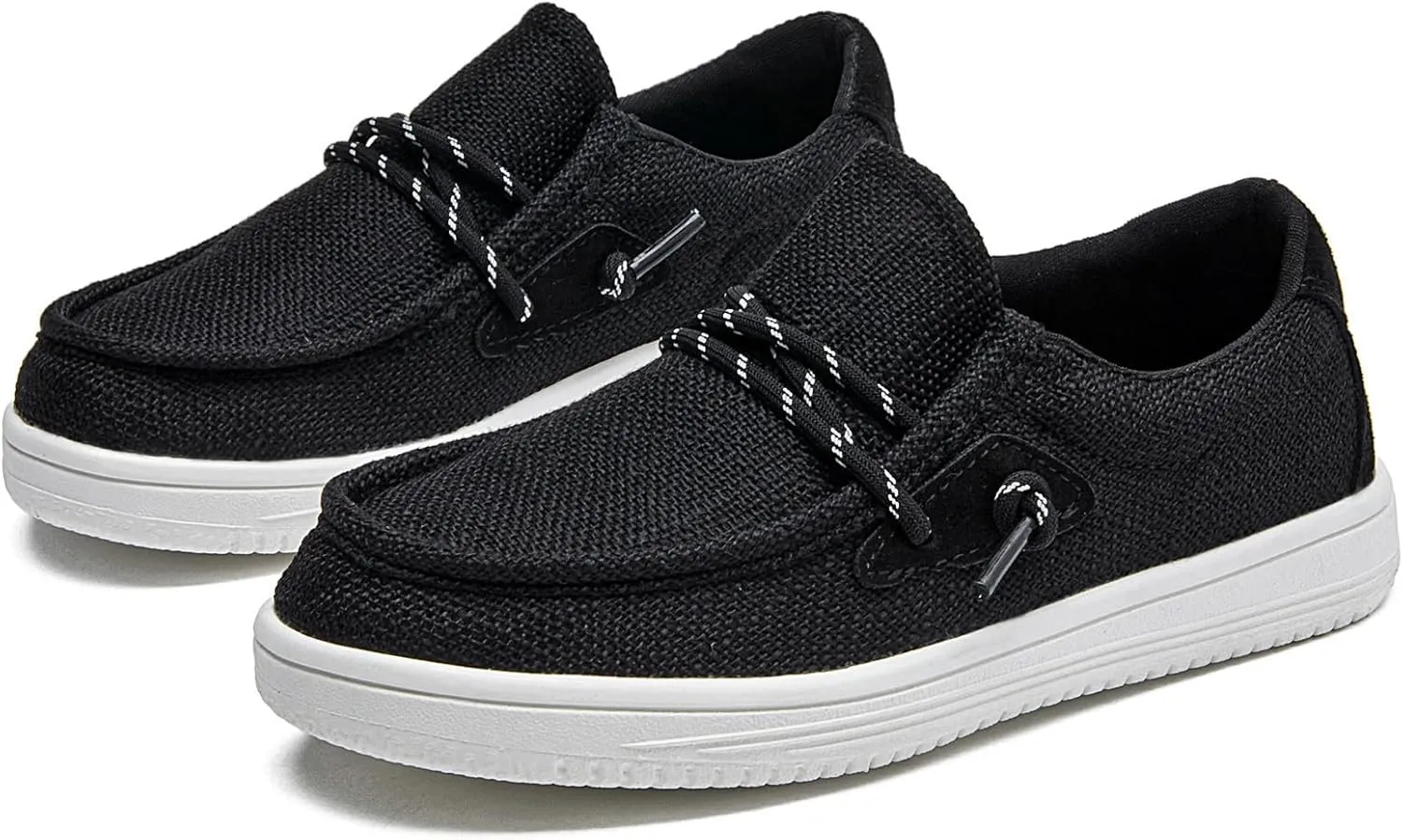 DADAWEN Boys Girls Slip-On Casual Boat Shoes School Dress Shoes Comfortable Lightweight Lace Up Loafers (Toddler/Little Kid/Big Kid)