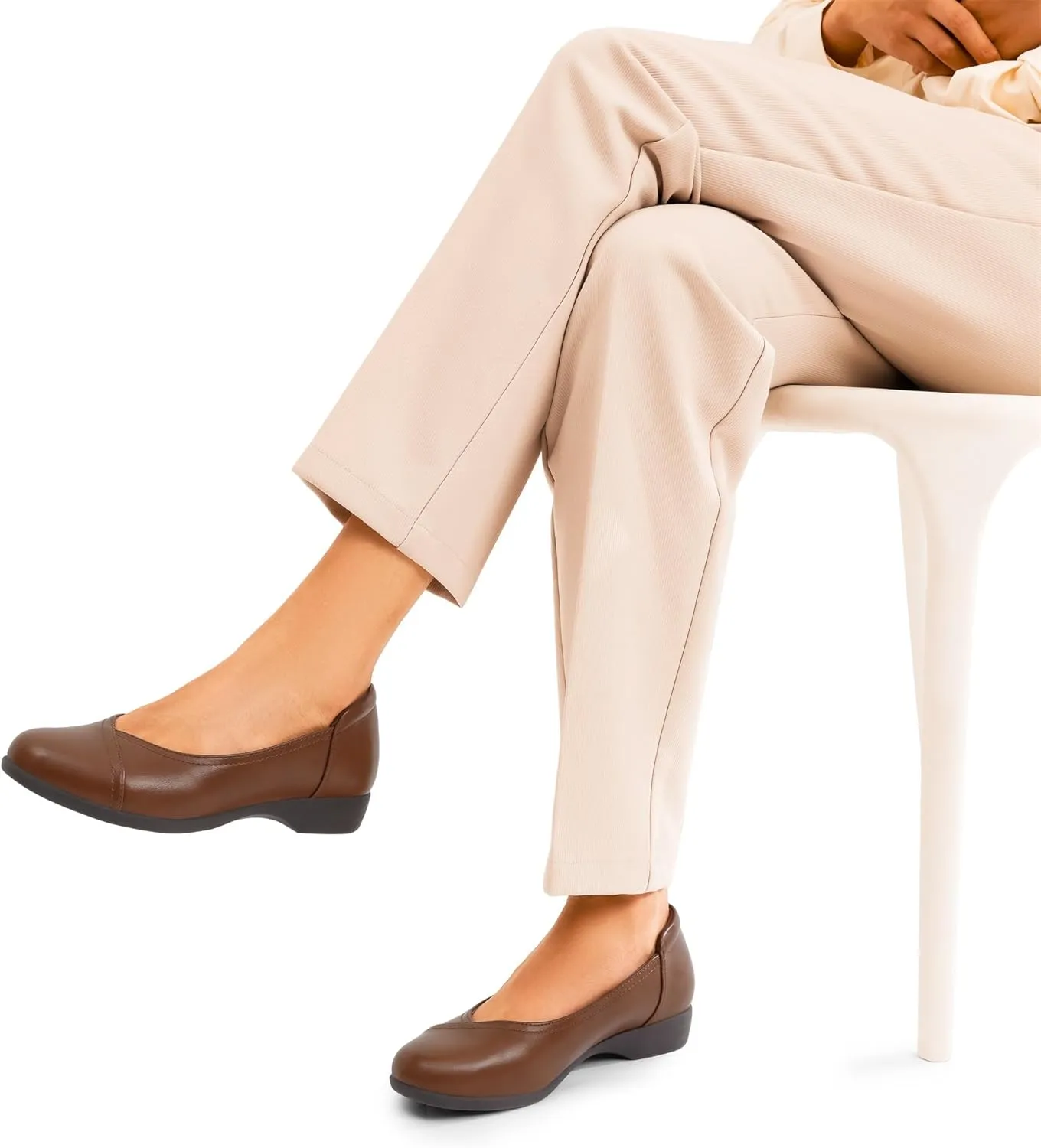 DREAM PAIRS Women's Sdfa2406w Ballet Flats
