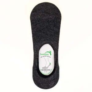 Grey Bamboo No-Show Socks