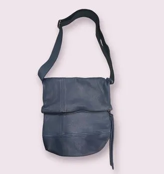 Hides in Hand Foldover Purse-Black, Brown, Denim Blue