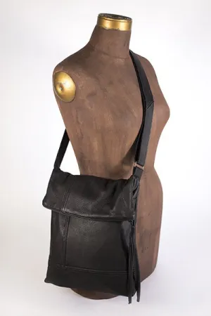 Hides in Hand Foldover Purse-Black, Brown, Denim Blue