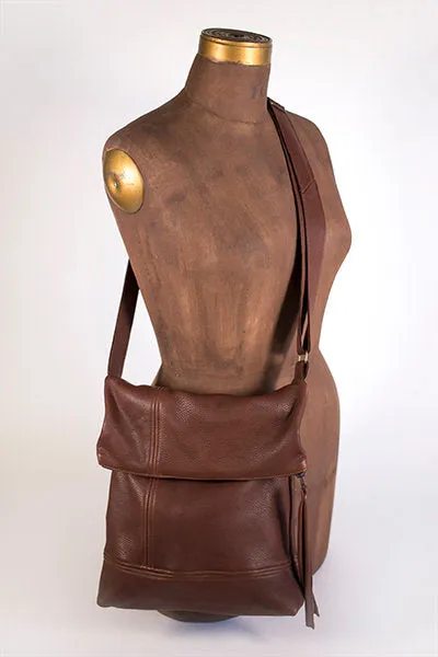 Hides in Hand Foldover Purse-Black, Brown, Denim Blue