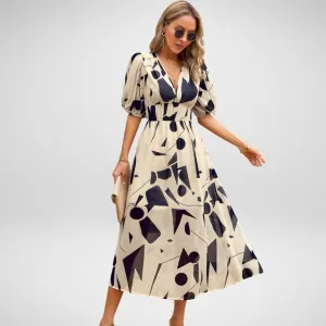 Ivyshape | Charming Dress With V-Neck