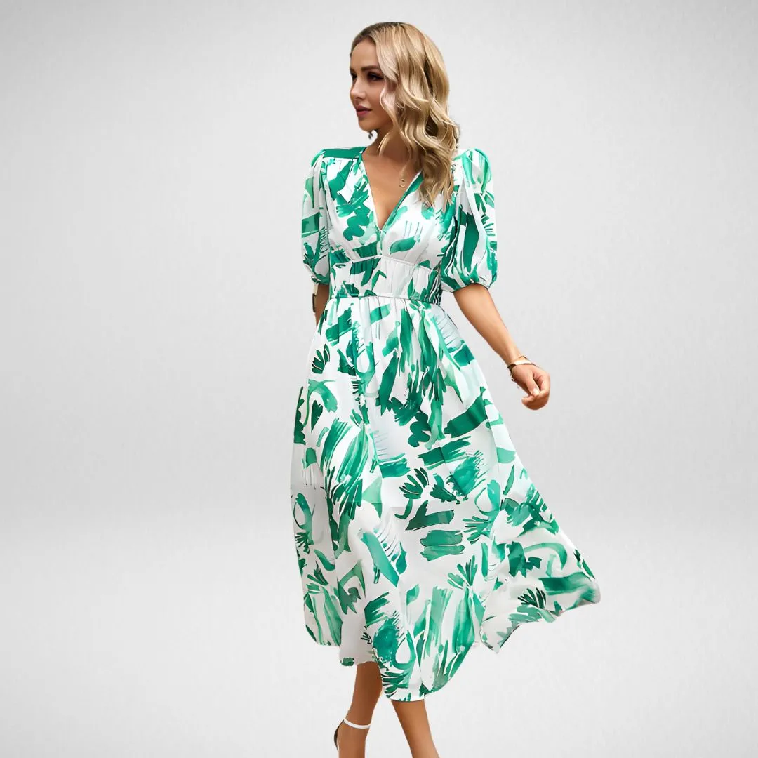 Ivyshape | Charming Dress With V-Neck