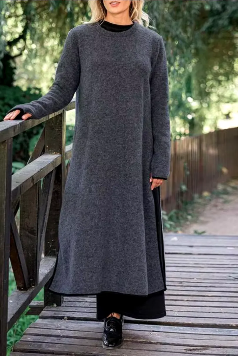 Ivyshape | Cozy Layered Maxi Dress