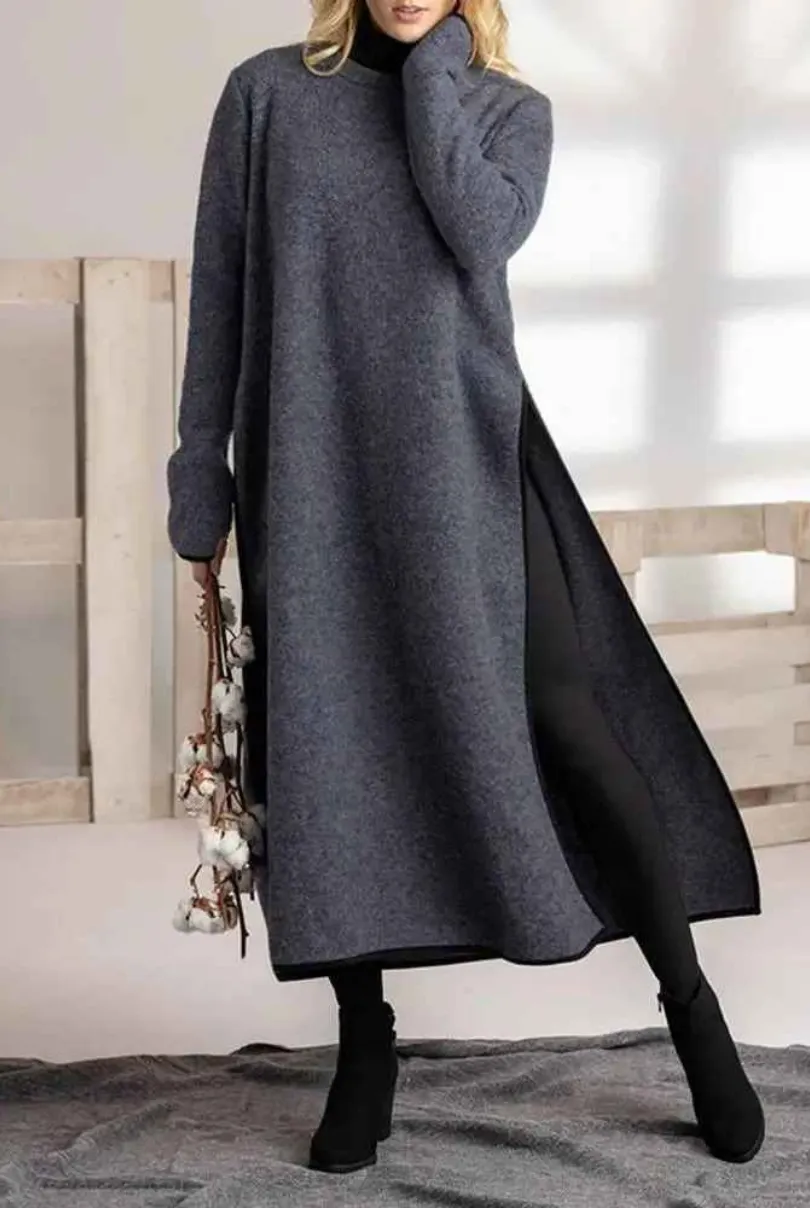 Ivyshape | Cozy Layered Maxi Dress