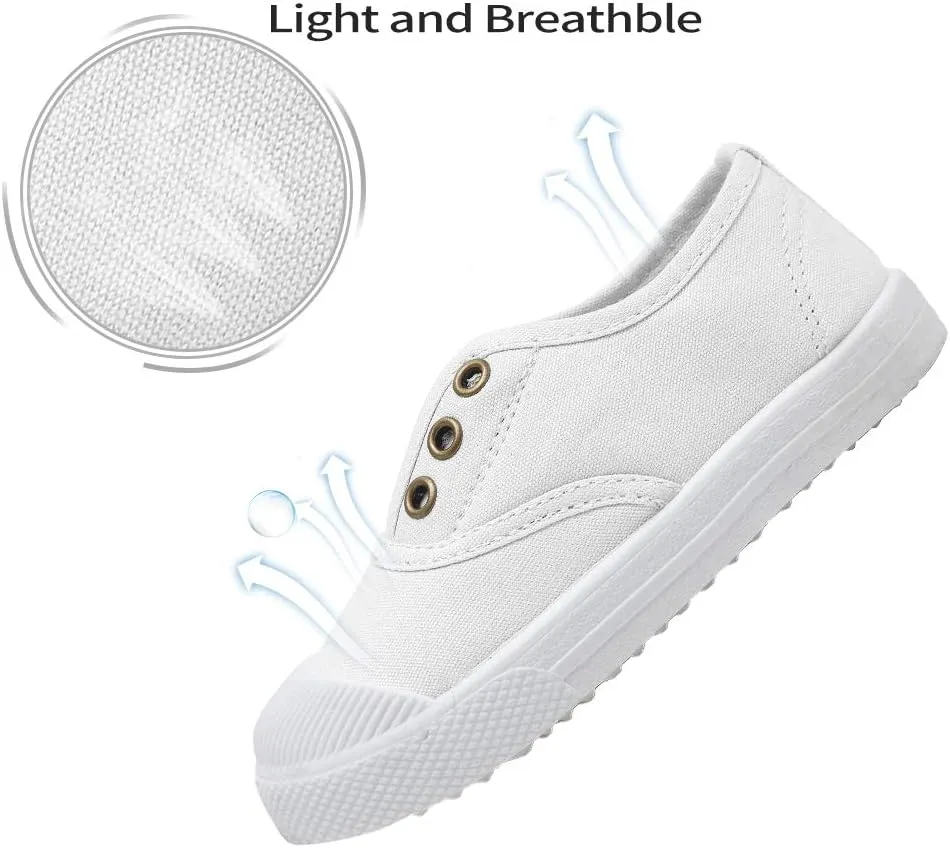 Kids Canvas Sneaker Slip-on Baby Boys Girls Casual Fashion Shoes