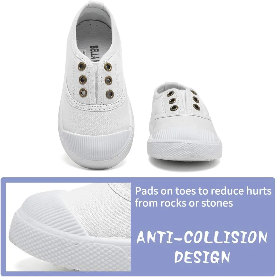 Kids Canvas Sneaker Slip-on Baby Boys Girls Casual Fashion Shoes