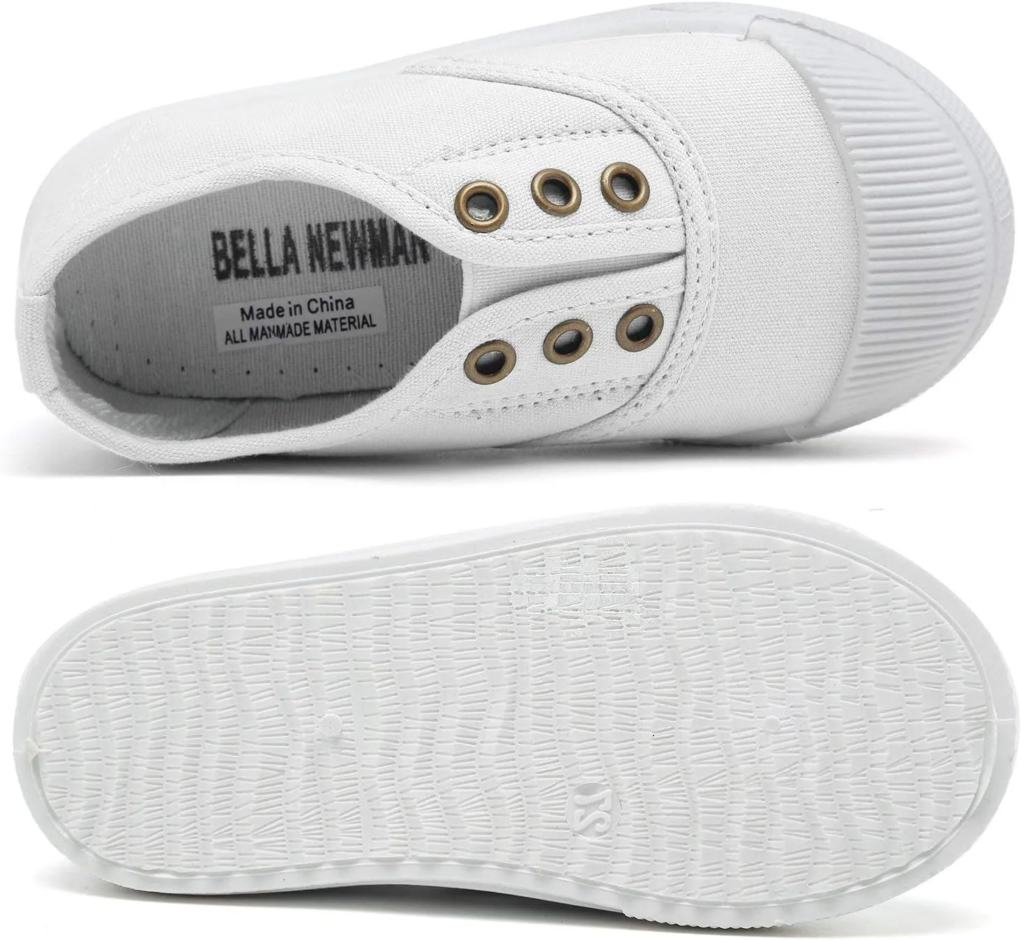 Kids Canvas Sneaker Slip-on Baby Boys Girls Casual Fashion Shoes