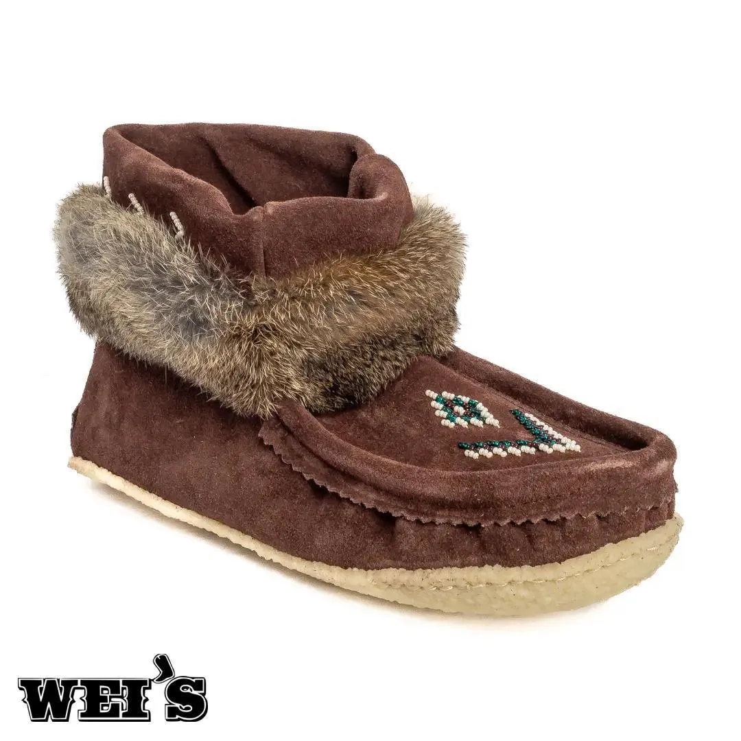Laurentian Chief Women's Nuka, 6" Lined, Beaded Crepe Sole