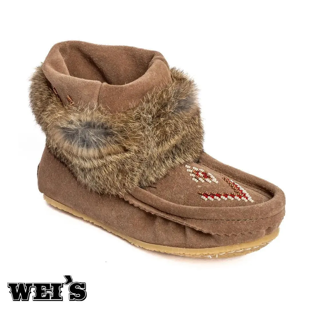 Laurentian Chief Women's Nuka, 6" Lined, Beaded Crepe Sole