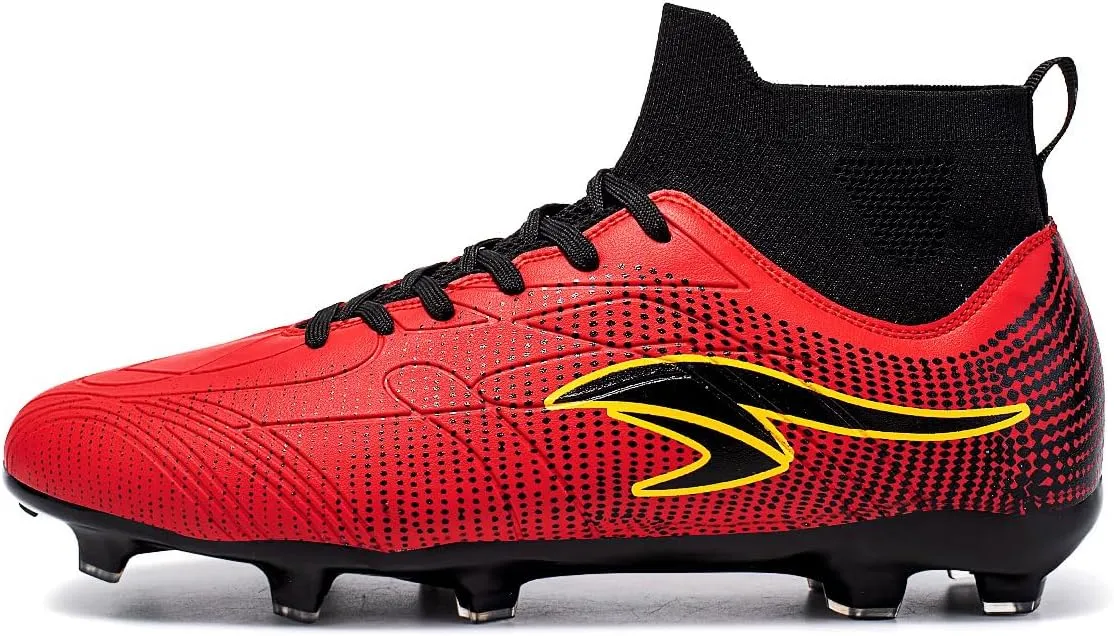 Men's Anti Slip and wear-Resistant Soccer Shoes, Indoor and Outdoor Artificial Turf Training Football Shoes, Breathable and Comfortable