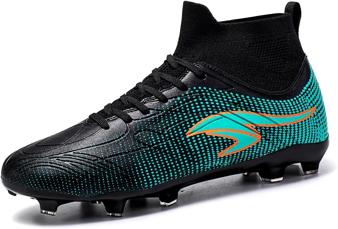 Men's Anti Slip and wear-Resistant Soccer Shoes, Indoor and Outdoor Artificial Turf Training Football Shoes, Breathable and Comfortable