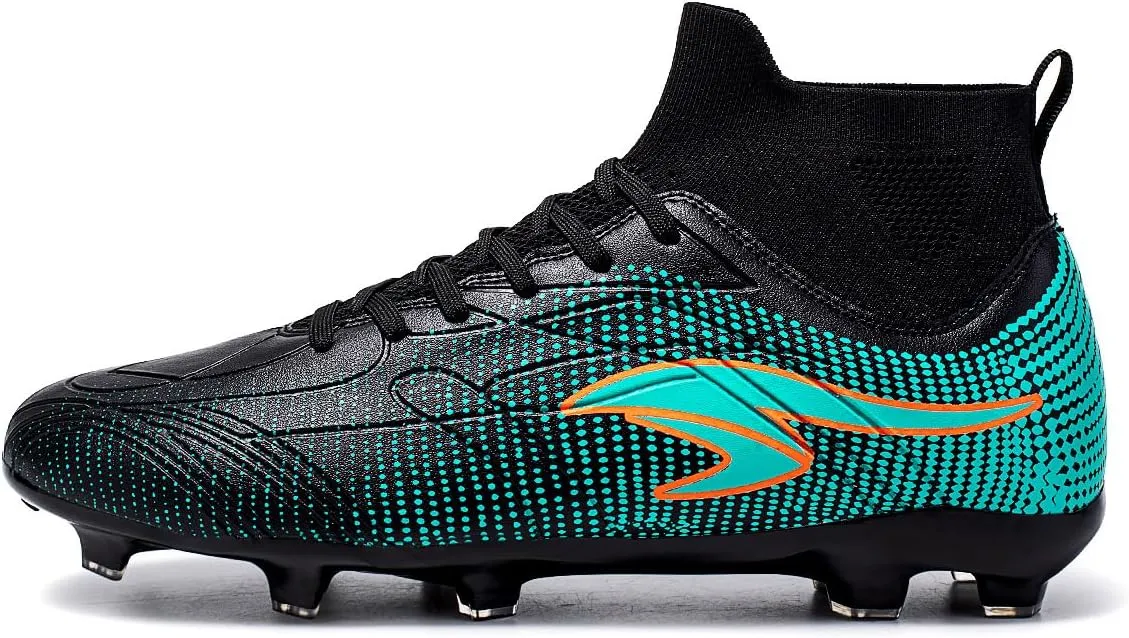 Men's Anti Slip and wear-Resistant Soccer Shoes, Indoor and Outdoor Artificial Turf Training Football Shoes, Breathable and Comfortable