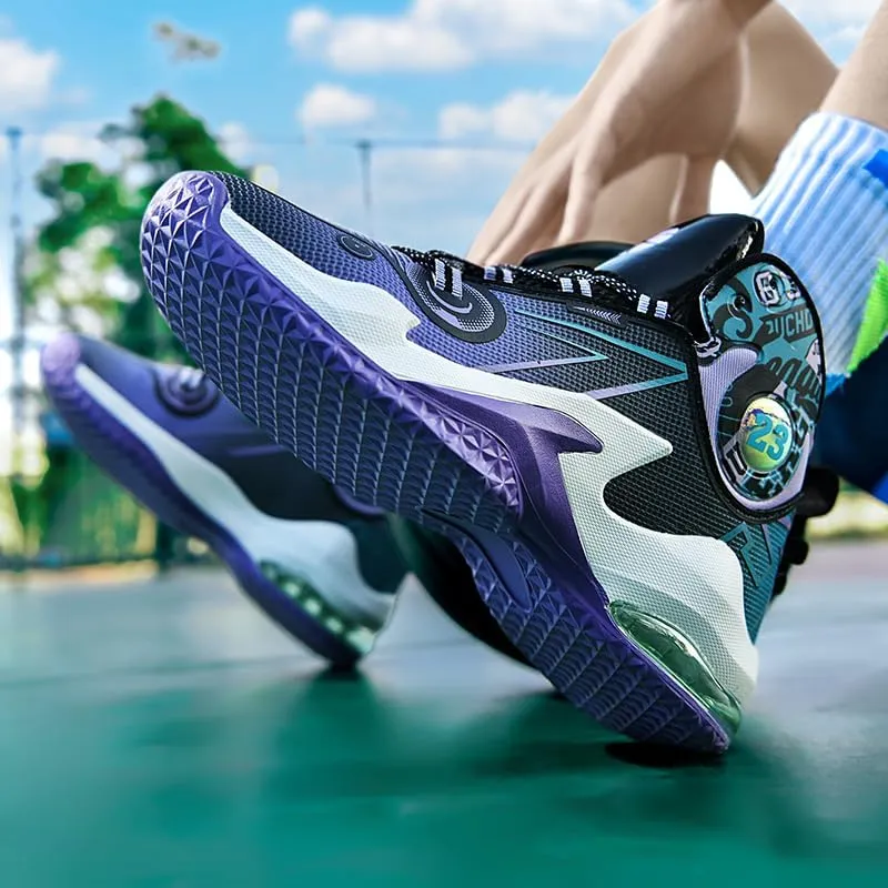 Men's Basketball Shoes Breathable Non Slip Sneakers High Top Ultra-Light Fashion Outdoor Sports Shoes