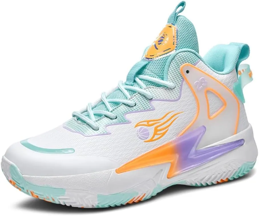 Mens Basketball Shoes Fashion High Top Running Sneakers Lightweight Sport Shoes for Athletic