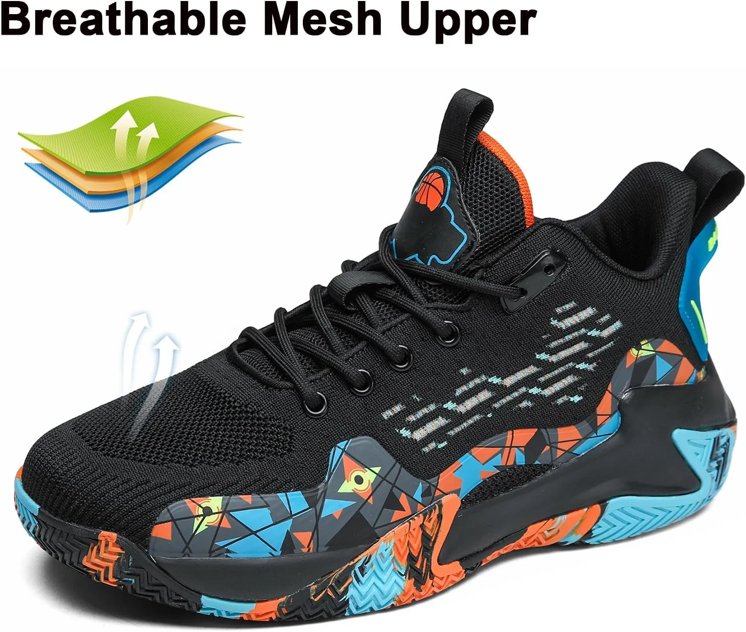 Mens Basketball Shoes Lightweight and Fashionable Colorful Outdoor Non Slip Athletic