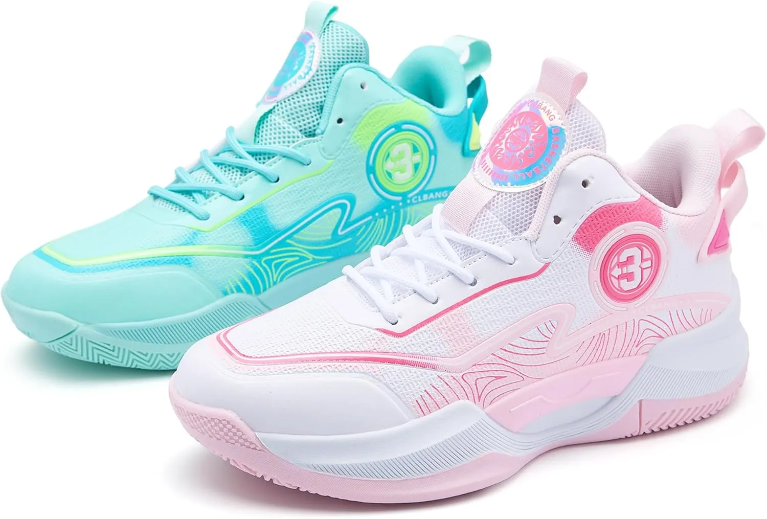 Men's Basketball Shoes Lightweight Breathable Non-Slip Outdoor Courts Training