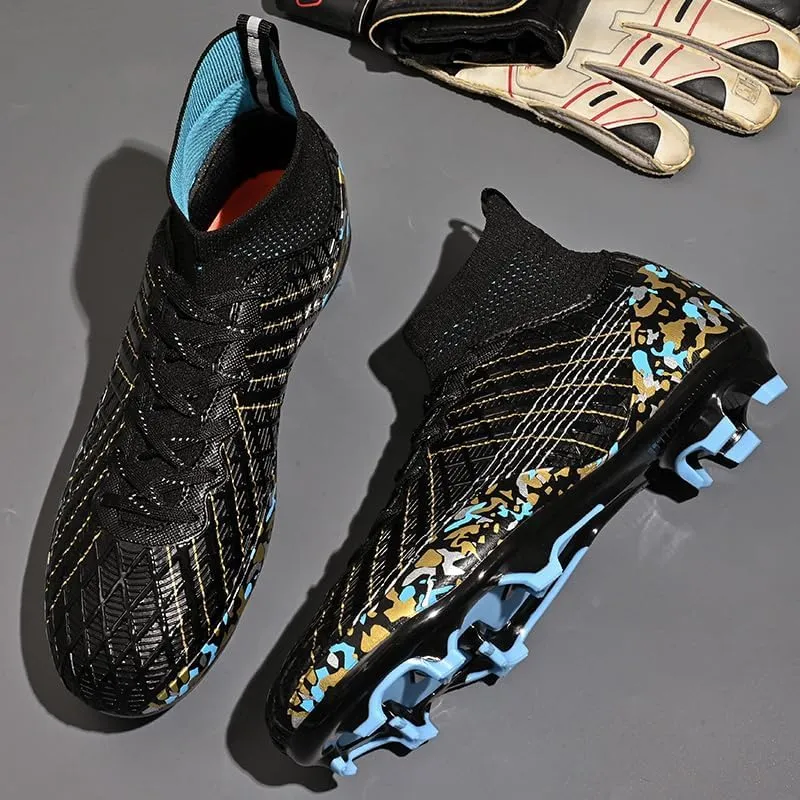 Men's Football Boots AG/FG Indoor and Outdoor Football Shoes Sports Shoes high top Breathable Football Shoes