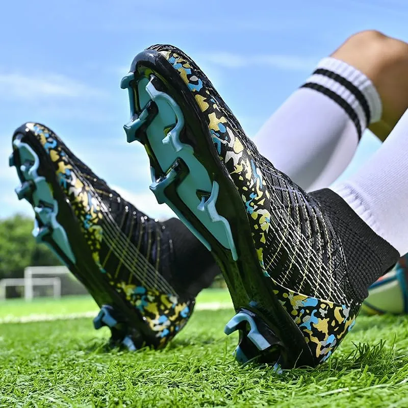 Men's Football Boots AG/FG Indoor and Outdoor Football Shoes Sports Shoes high top Breathable Football Shoes