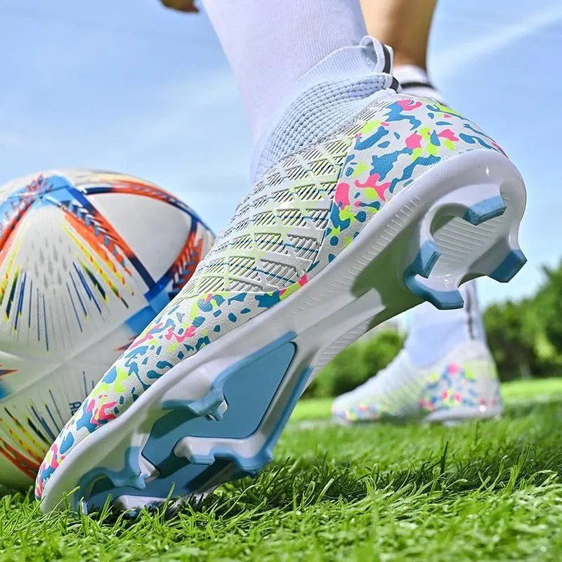 Men's Football Boots AG/FG Indoor and Outdoor Football Shoes Sports Shoes high top Breathable Football Shoes