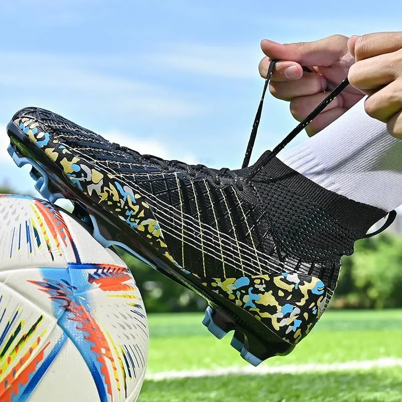 Men's Football Boots AG/FG Indoor and Outdoor Football Shoes Sports Shoes high top Breathable Football Shoes