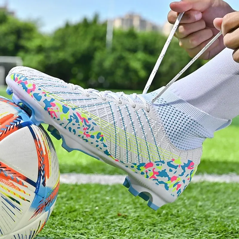 Men's Football Boots AG/FG Indoor and Outdoor Football Shoes Sports Shoes high top Breathable Football Shoes