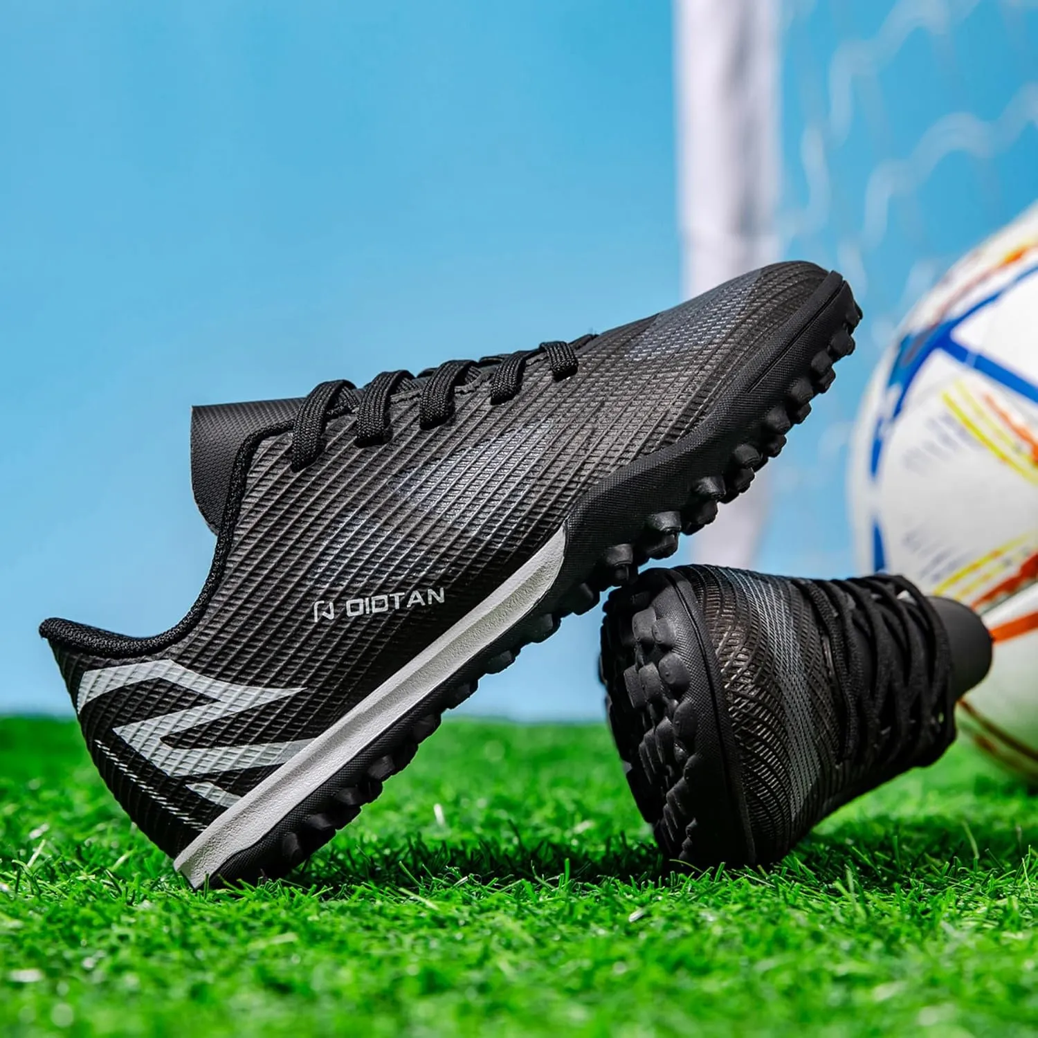 Men's Football Shoes, high top Stable Anti Slip Studs, Professional Indoor and Outdoor Competition Training
