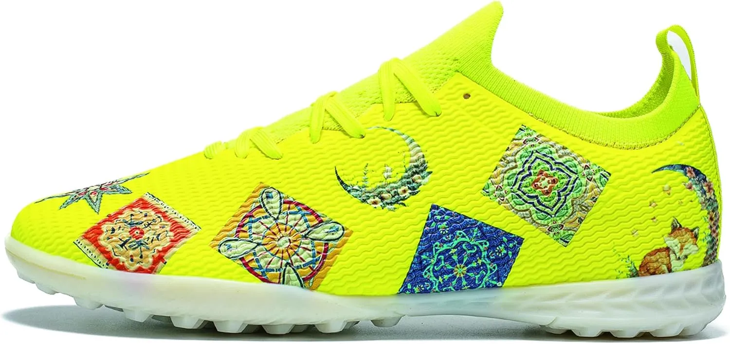 Men's Football Shoes, Indoor and Outdoor Artificial Field Shoes, Low top, Medium Width Version, Training Football Boots