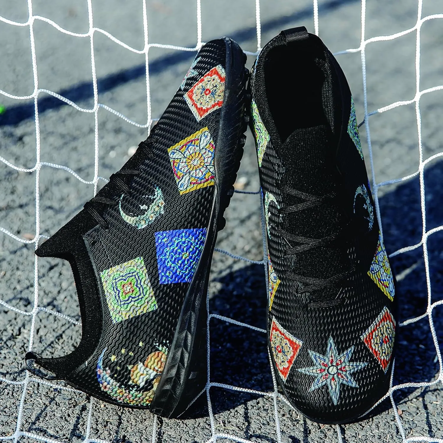 Men's Football Shoes, Indoor and Outdoor Artificial Field Shoes, Low top, Medium Width Version, Training Football Boots