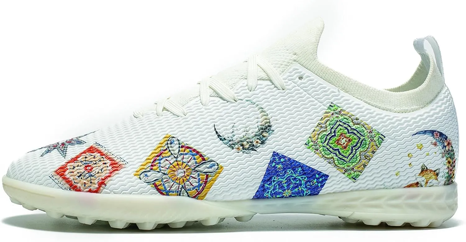 Men's Football Shoes, Indoor and Outdoor Artificial Field Shoes, Low top, Medium Width Version, Training Football Boots