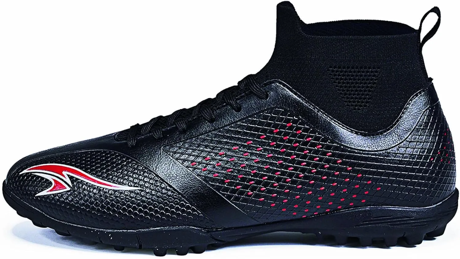 Men's Football Shoes Outdoor Lightweight high top Anti Slip Sports Boots, Stable Support, Anti Slip and Durable