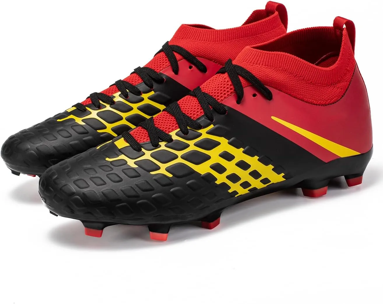 Men's high top Football Shoes, Lightweight Indoor and Outdoor Training Shoes, 5-a-Side Soccer Shoes