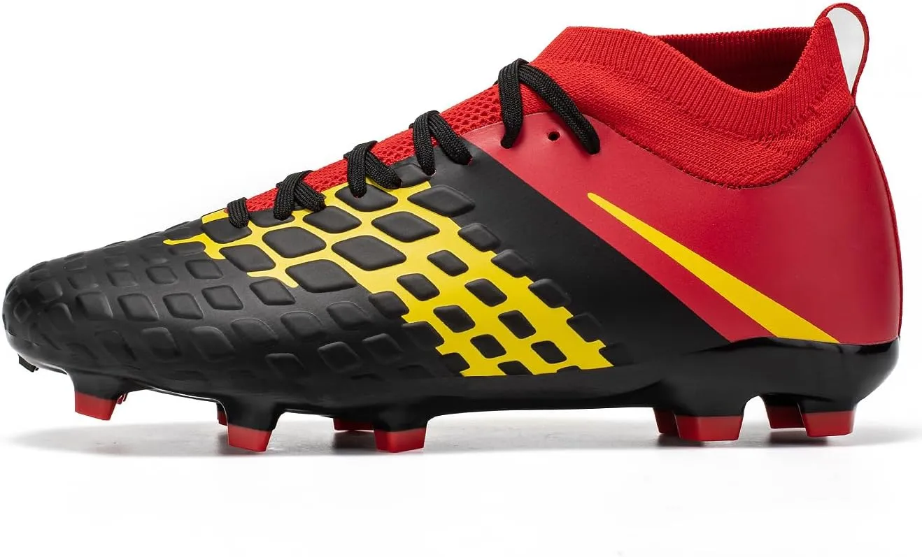 Men's high top Football Shoes, Lightweight Indoor and Outdoor Training Shoes, 5-a-Side Soccer Shoes